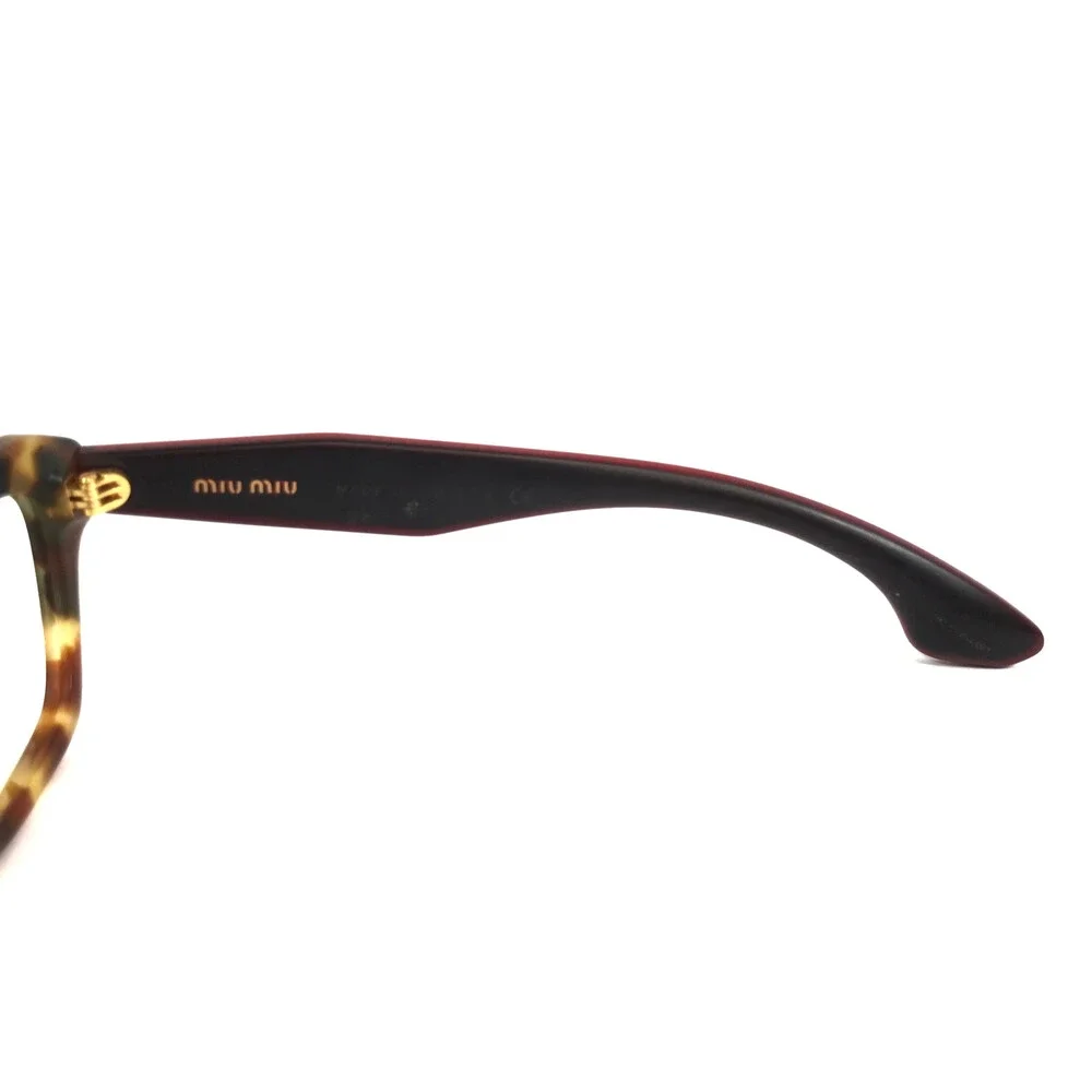 Miu Miu Eyeglasses Frames VMU05O UA5-1O1 Matte Tortoise Crystals 51-17-145